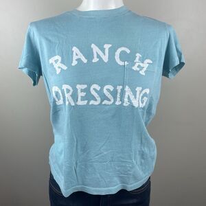 mother ranch dressing baby blue graphic tee size xs